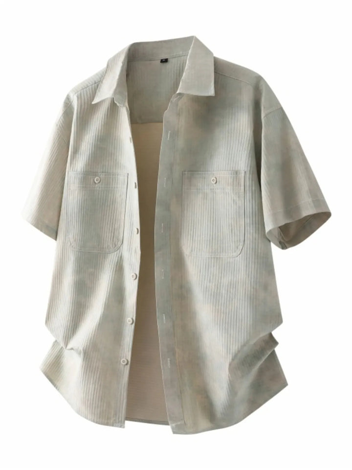 Men's Plus Size Casual Short Sleeve Shirt