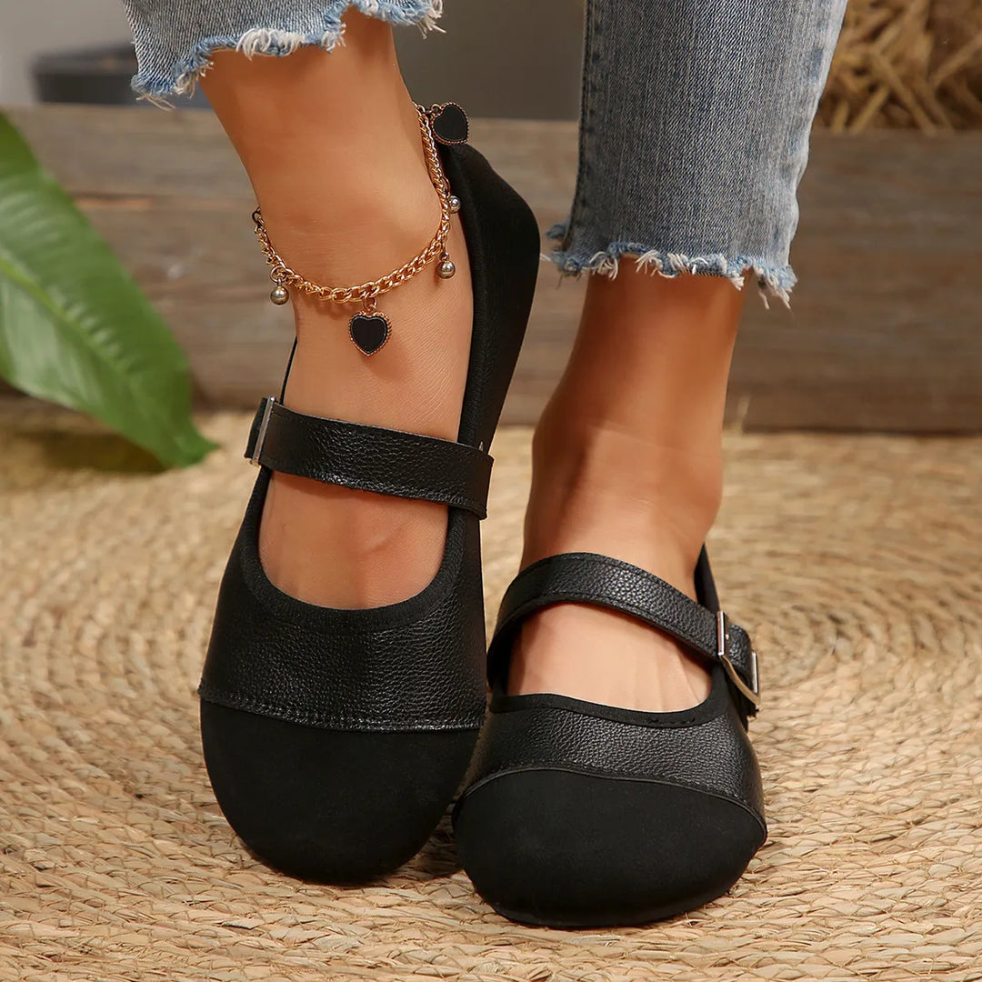 Round Toe Flats Mary Jane Loafers