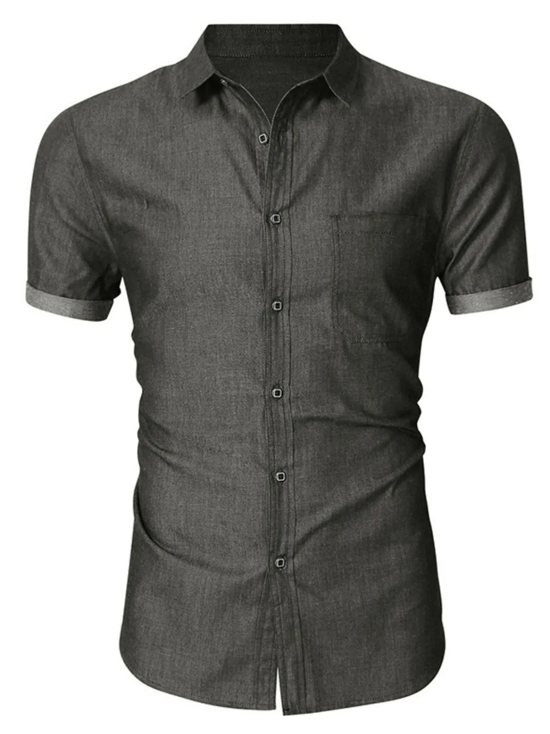 Men's Button Up Short Sleeve Shirt