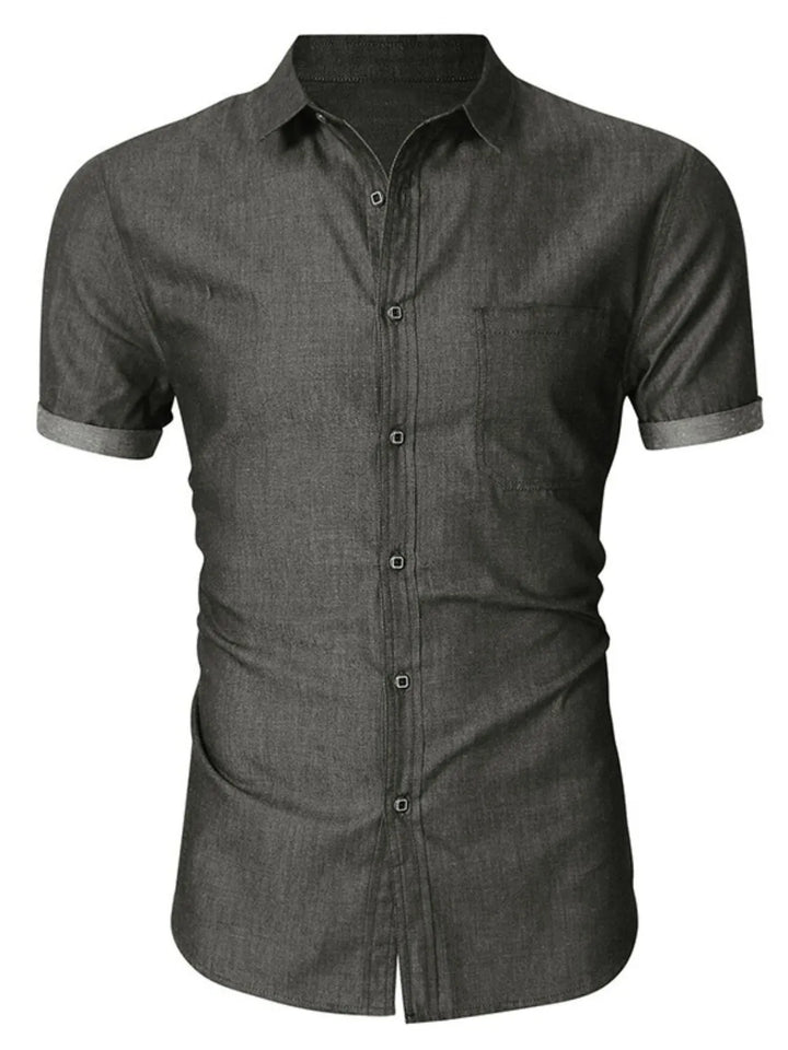 Men's Button Up Short Sleeve Shirt