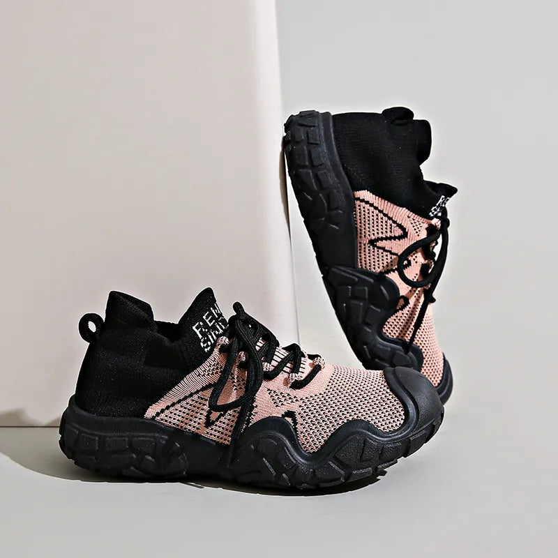 Contrast Mesh Platform Athletic