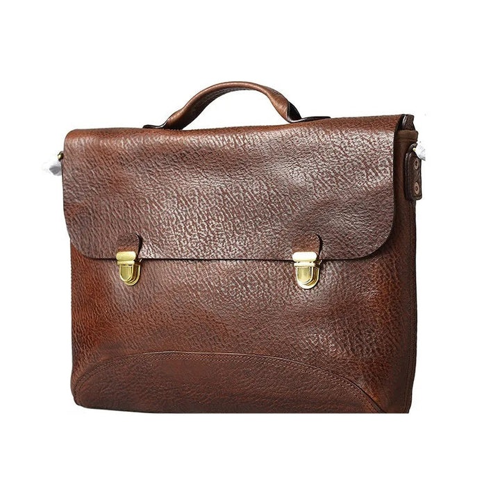 Men's Genuine Leather Handmade Retro Handbag