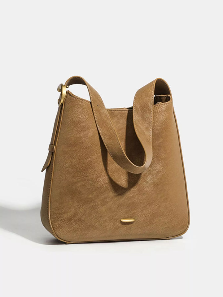 Casual Faux Leather Shoulder Bag