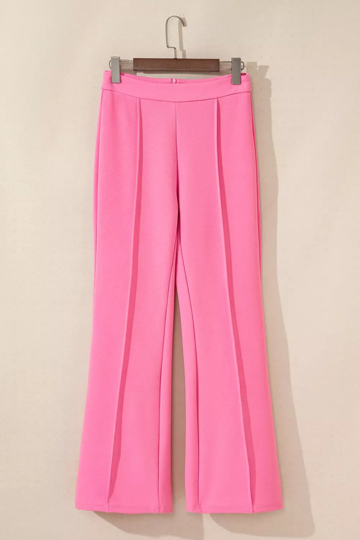 High-Waisted Bootcut Pants
