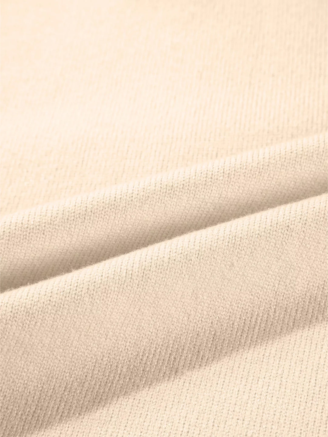 Front Center Seam Drop Shoulder Solid Sweater