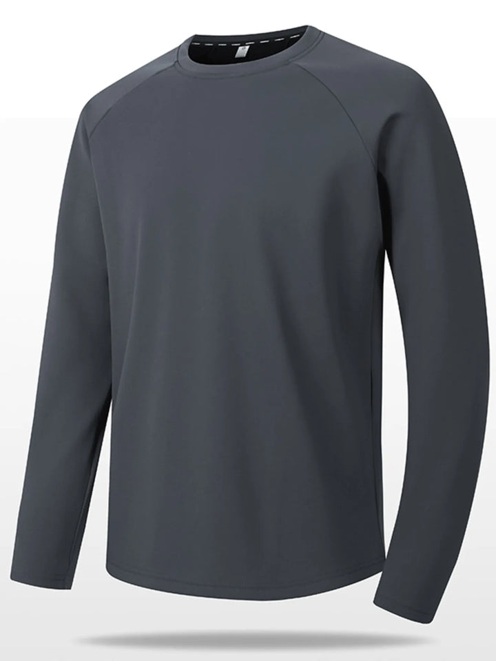 Men's Plus Size Round Neck Raglan Sleeve T-Shirt