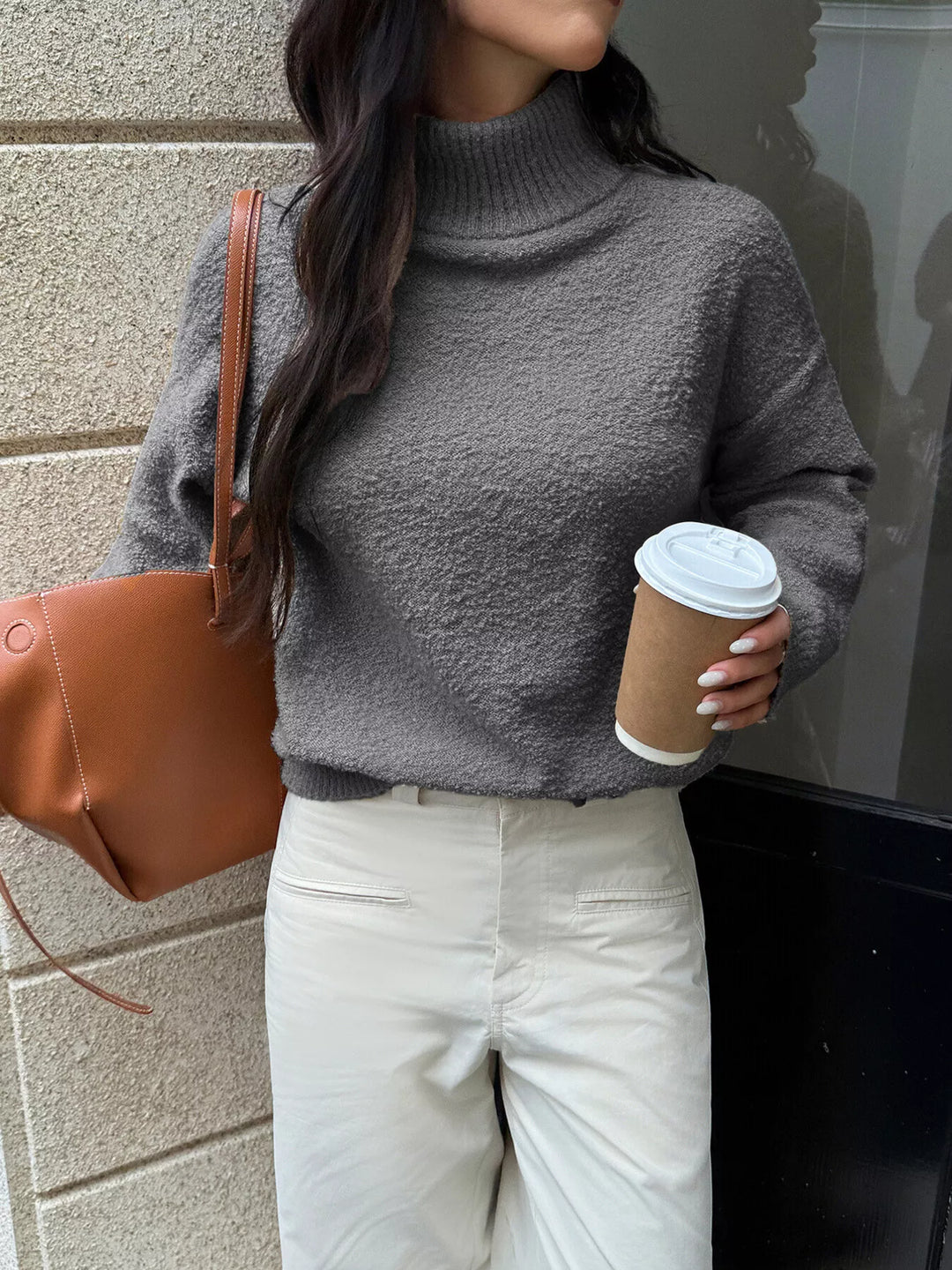 Turtleneck Long Sleeve Sweater