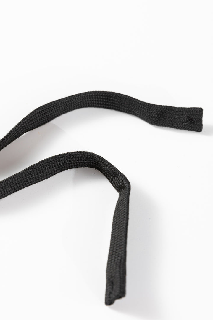 Black Striped Drop Shoulder Round Neck Pullover and Jogger Pants Active Outfit