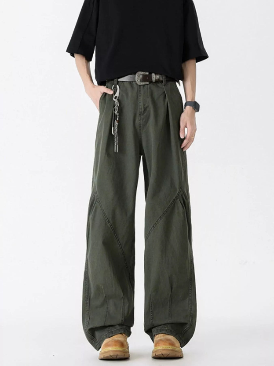 Men's Full Size Wide Leg Jeans Plus Size