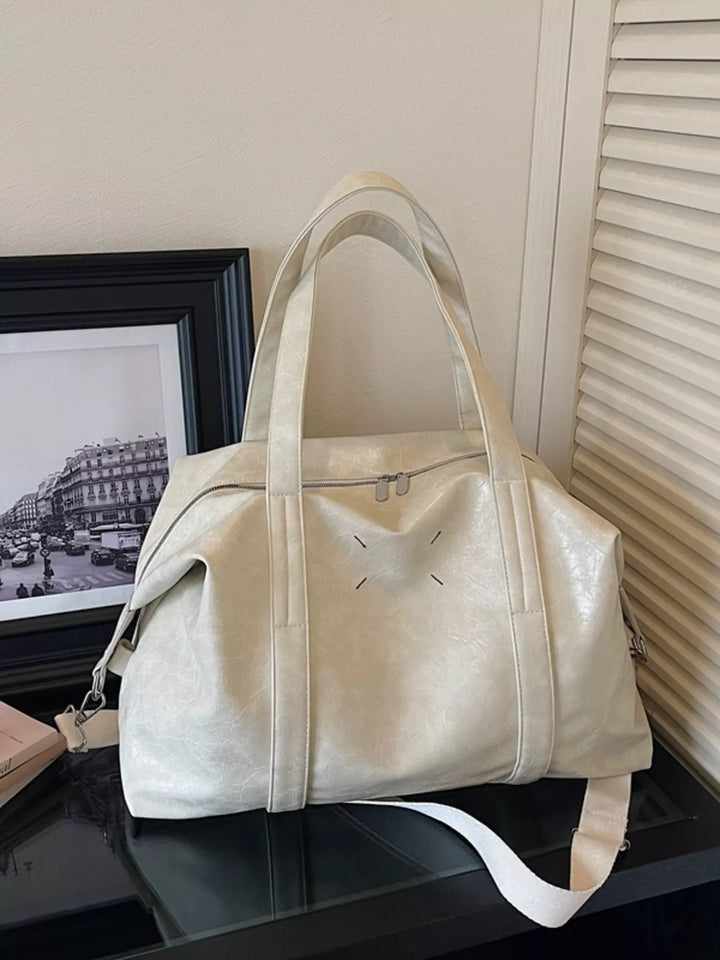 Vintage Style Leather Travel Bag