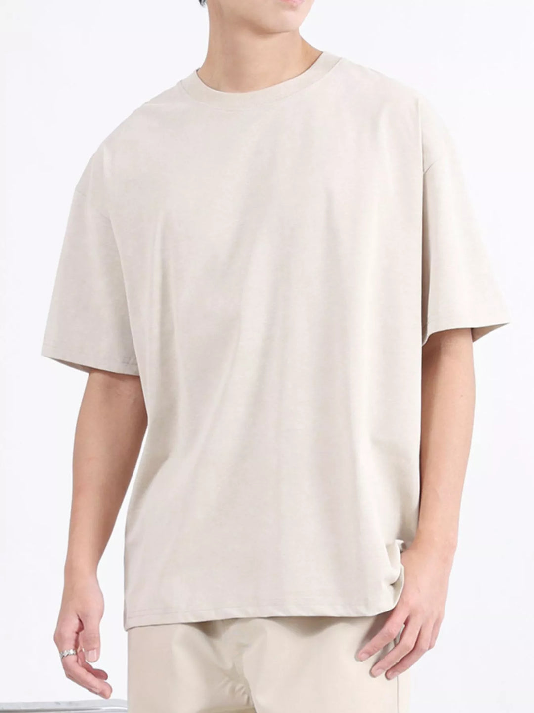 Men's Plus Size Round Neck Short Sleeve T-Shirt