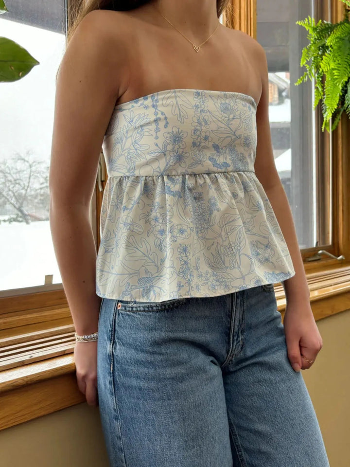 Tie Back Tube Top