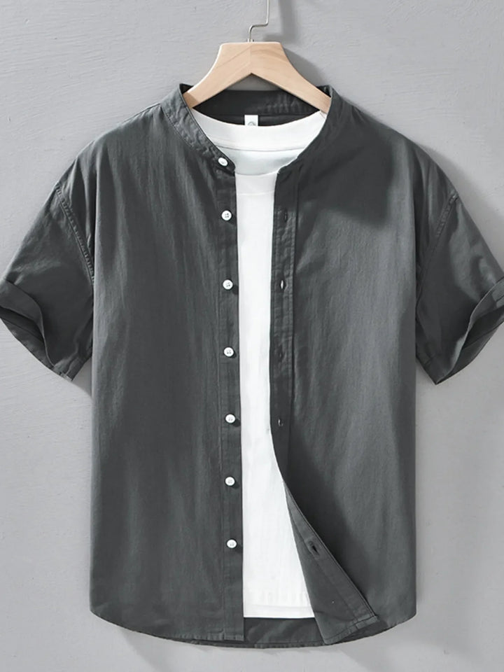 Men's Plus Size Button Up Short Sleeve Shirt