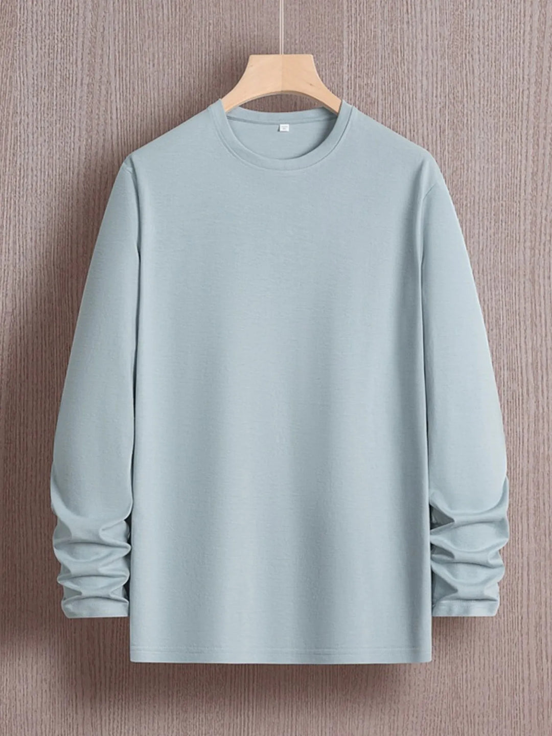 Men's Plus Size Round Neck Long Sleeve T-Shirt