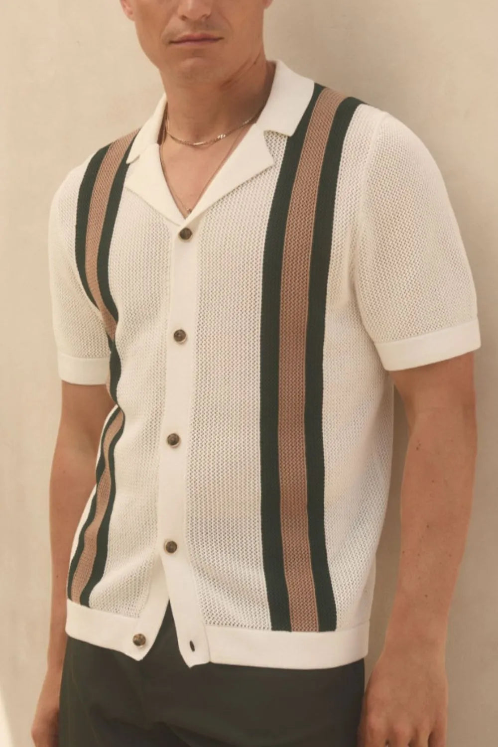 Men's Plus Size Button Down Short Sleeve Shirt