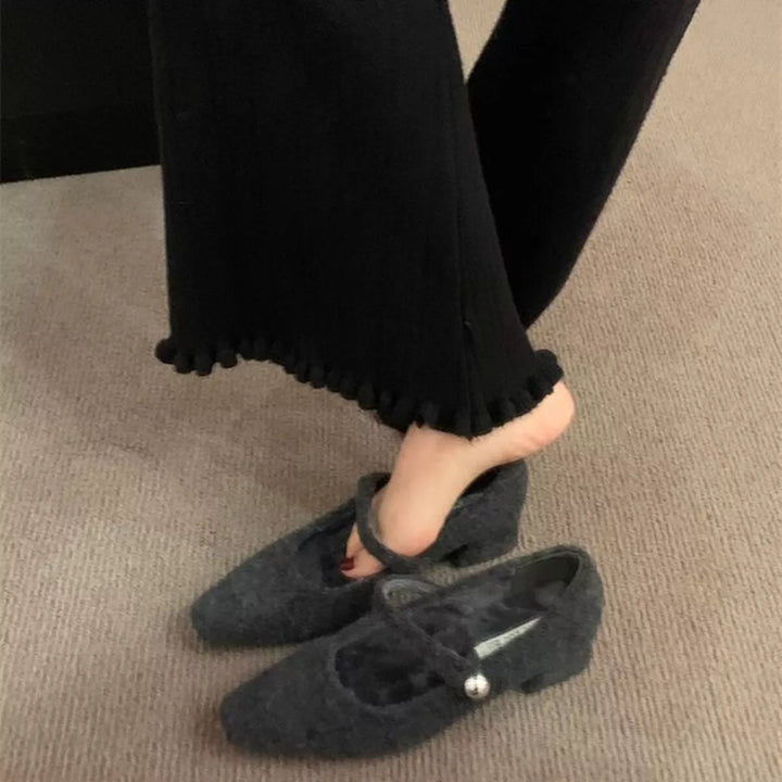 Elegant Block Heel Mary Jane Loafers