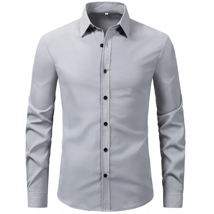Men's Plus Size Button Up Long Sleeve Shirt