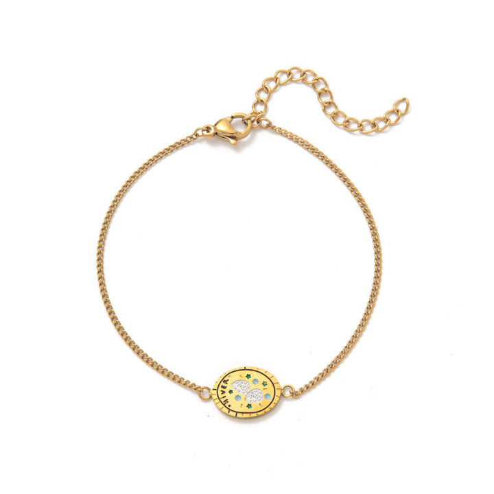 Retro Versatile 18k Necklace And Bracelet