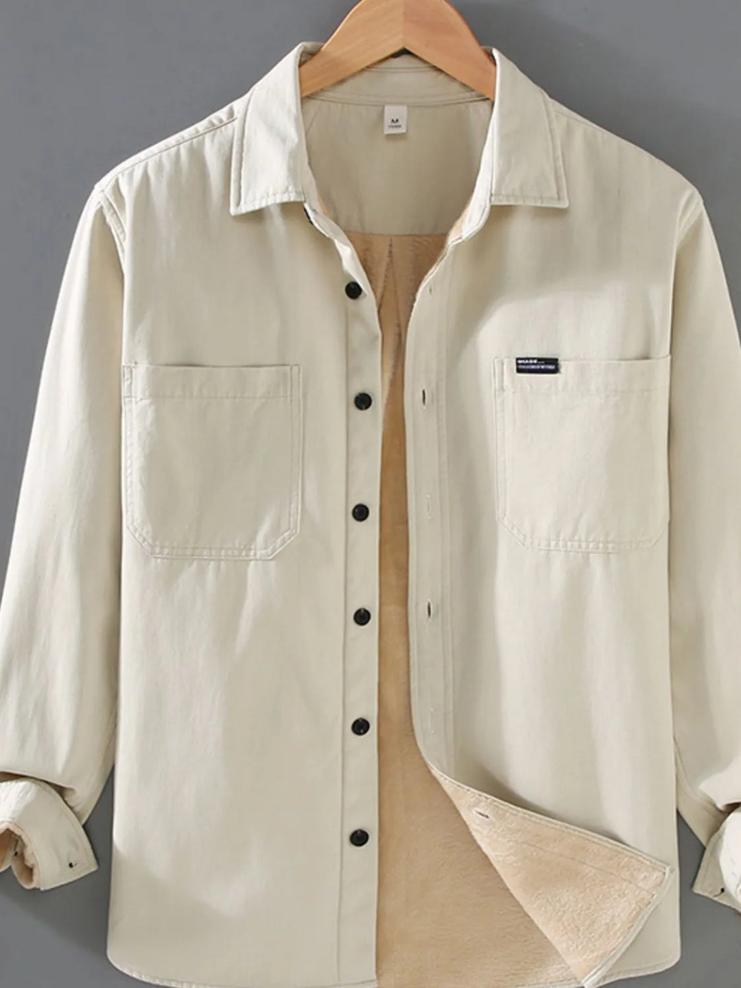 Men's Plus Size Button Up Long Sleeve Shirt