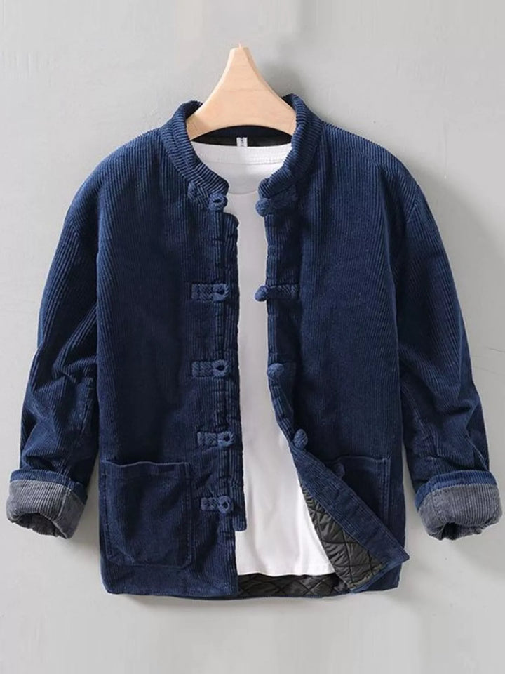Men's Button Front Long Sleeve Jacket