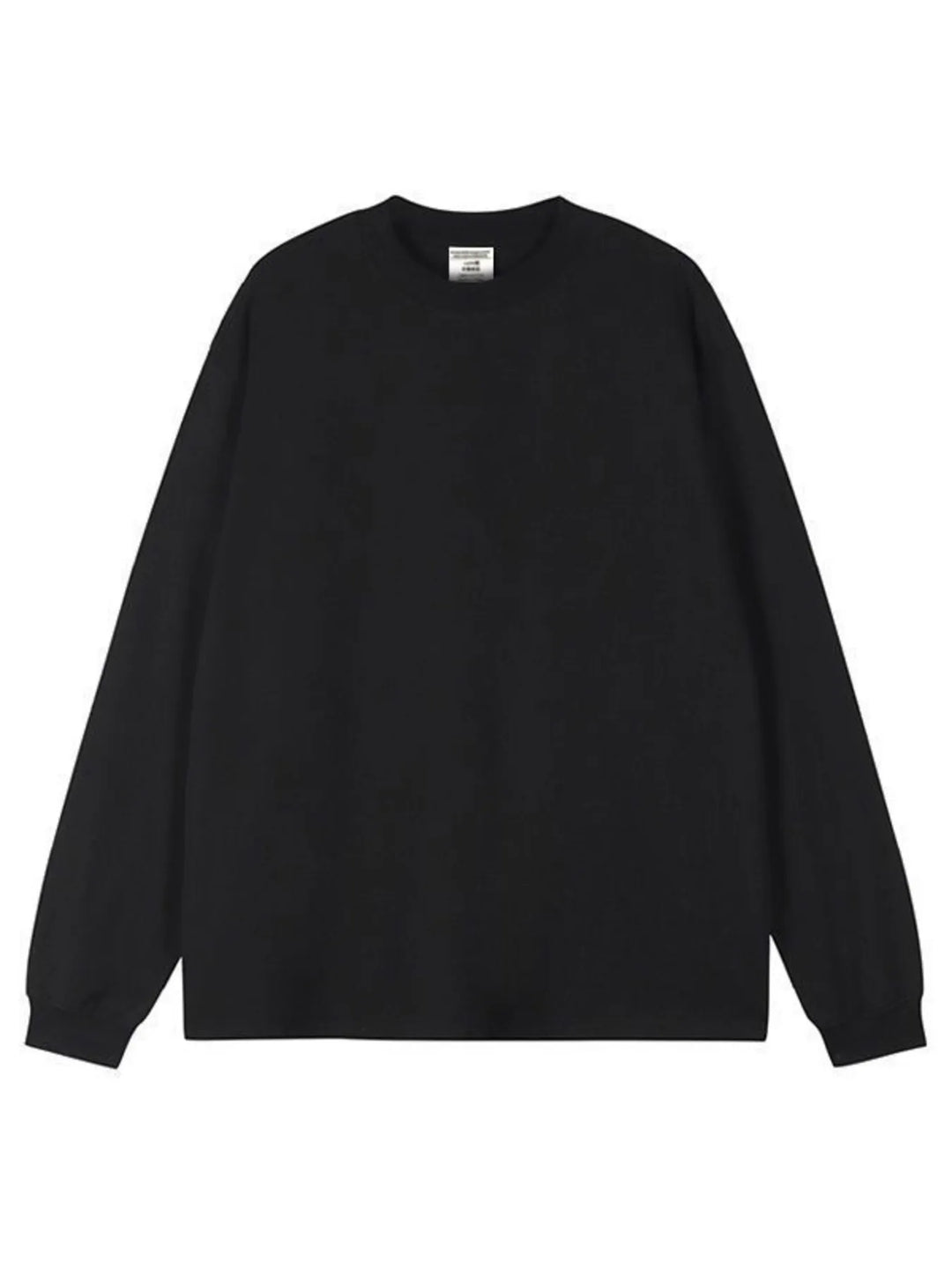 Men's Plus Size Round Neck Long Sleeve T-Shirt