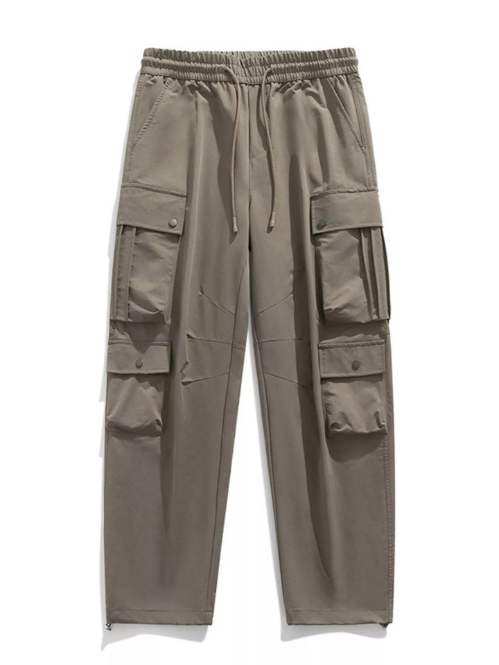 Men's Plus Size Loose Fit Multi-Pocket Cargo Pants