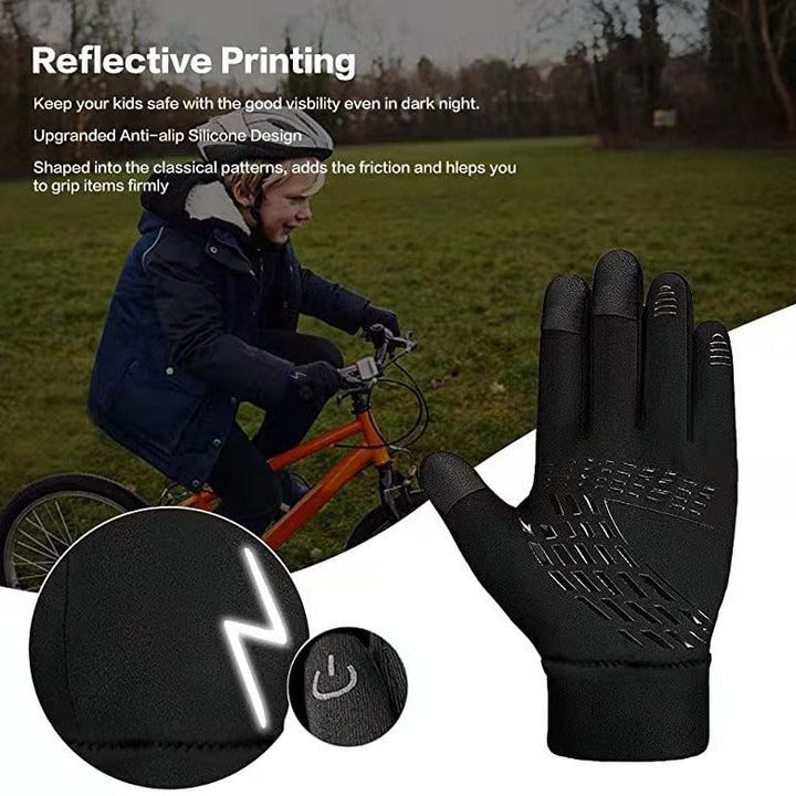Children's Bicycle Riding Gloves Warm Non-slip