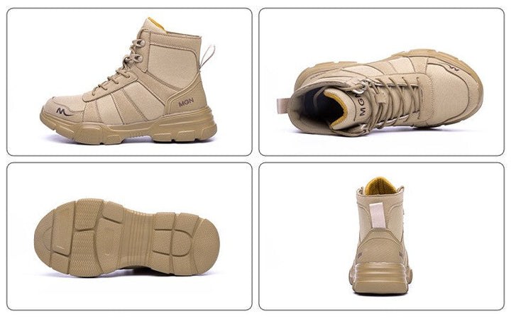 Labor Protection Shoes Anti-smash Anti-puncture Protective Shoes High Top