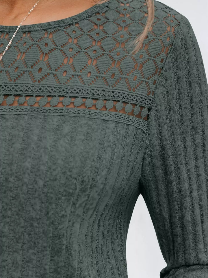 Ribbed Long Sleeve T-Shirt