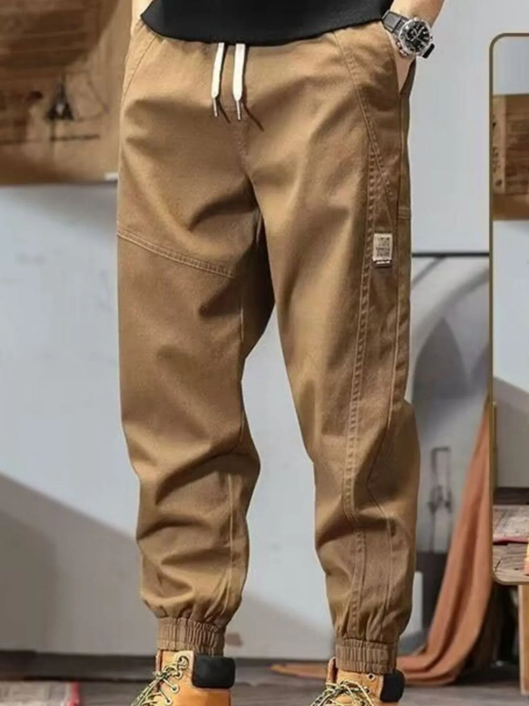 Men's Plus Size Drawstring Loose Fit Joggers