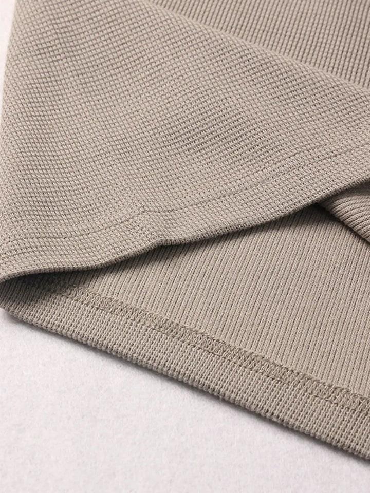 Men's Drawstring Waffle Shorts with Pockets