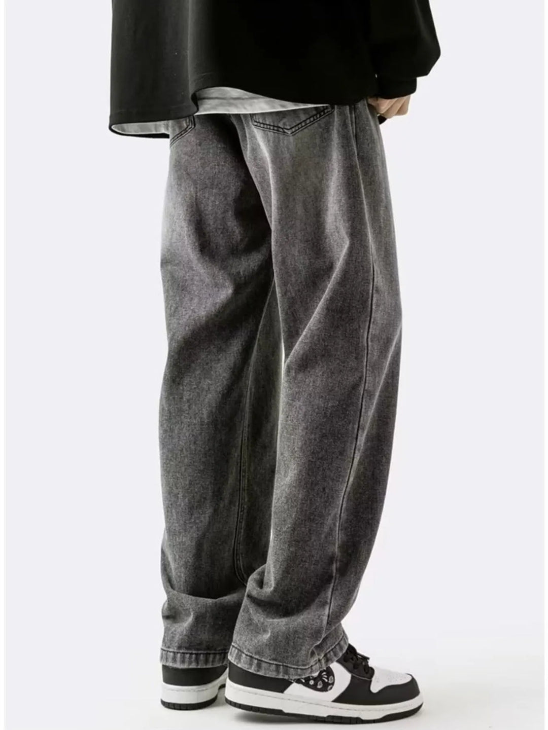 Men's Plus Size Wide Leg Relaxed Fit Jeans