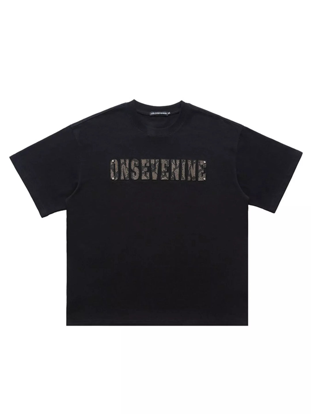 Men's Letter Round Neck Oversized T-Shirt