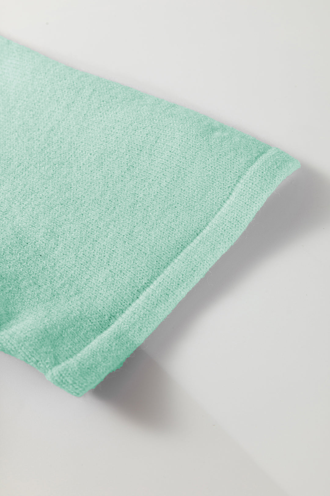 Moonlight Jade 3/4 Sleeve Boxy Knit Button Down Sweater Cardigan