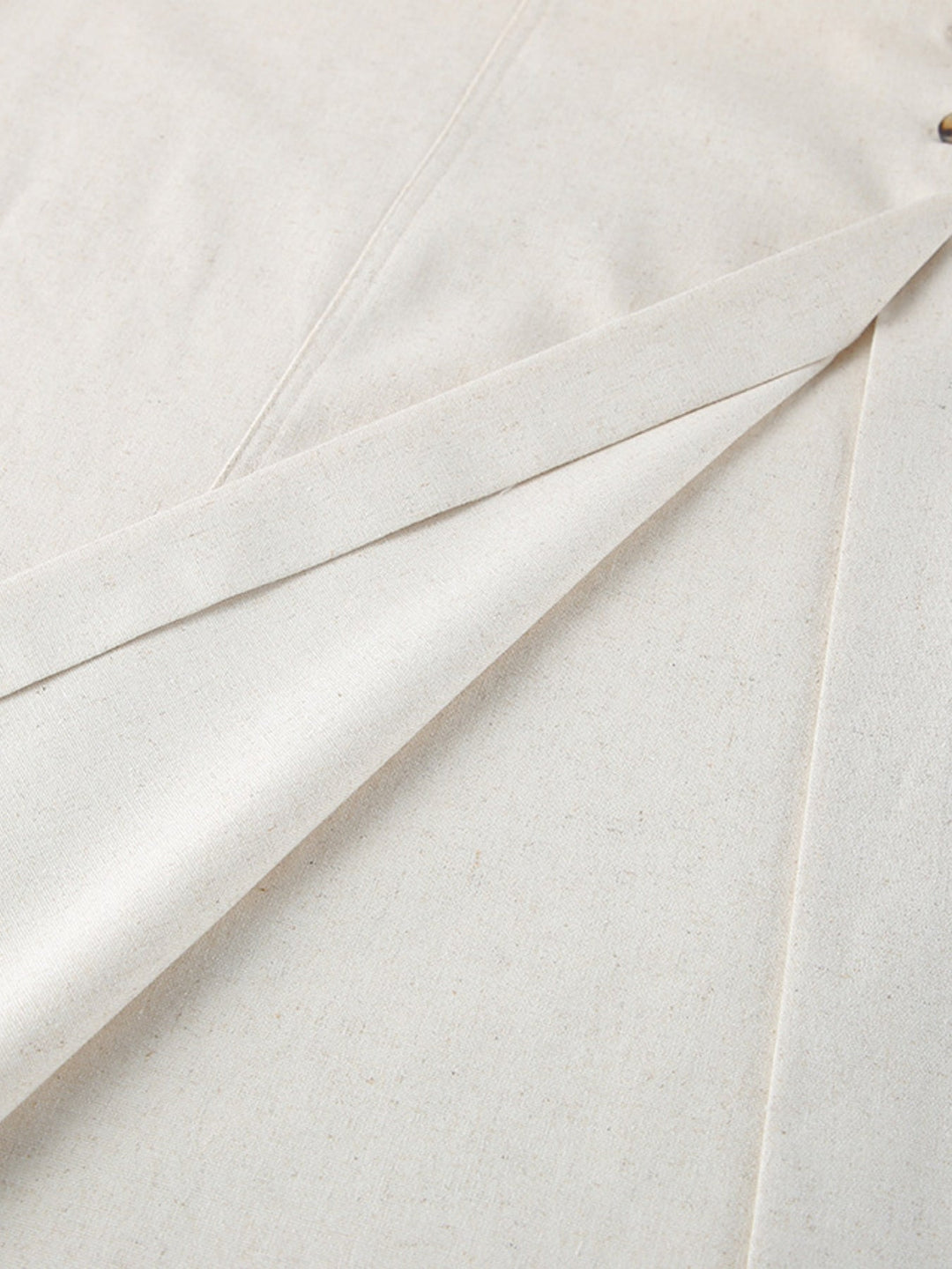 Contrast Trim Button Front Tube Maxi Dress