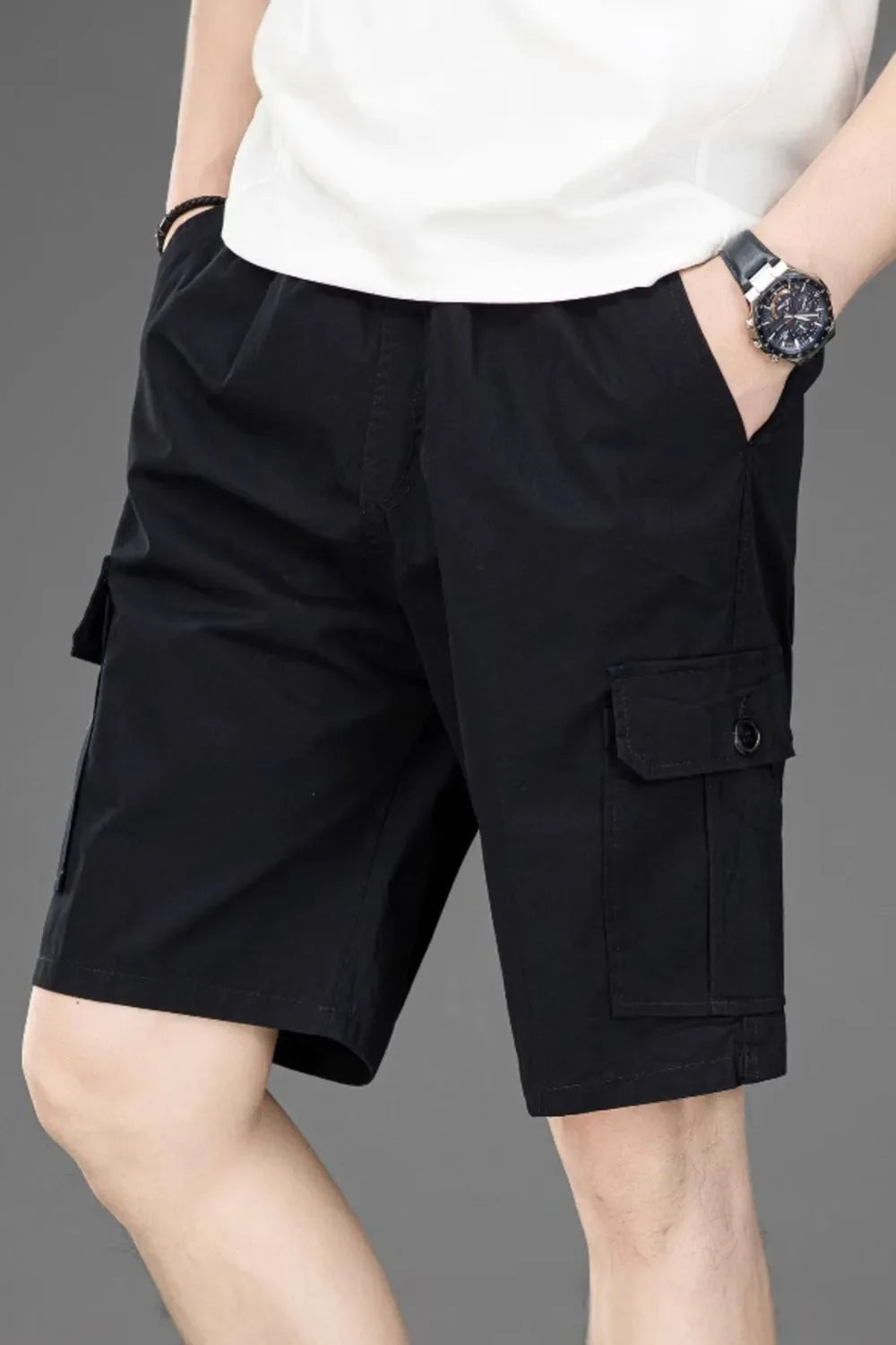 Men's Plus Size Loose Fit Cargo Shorts