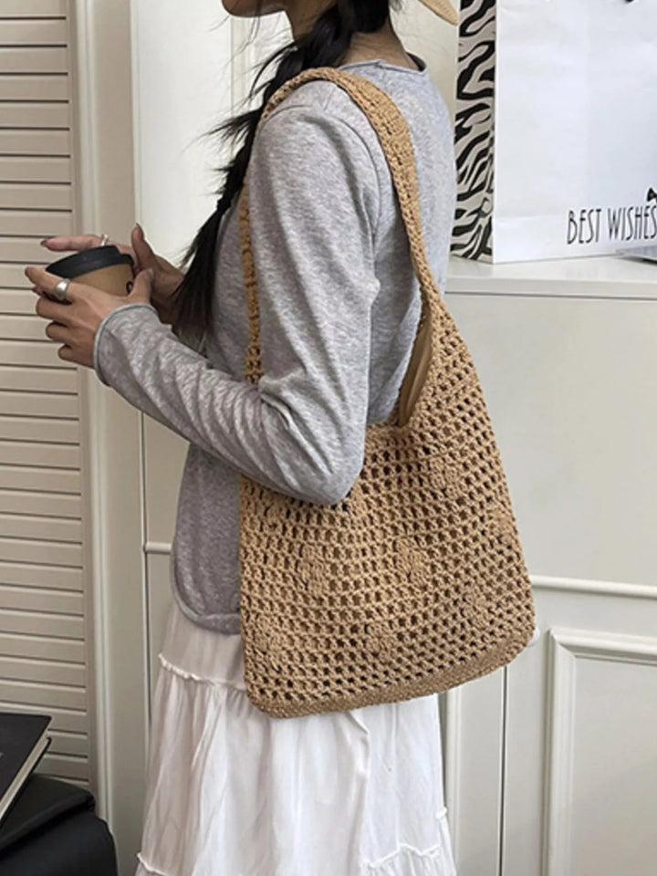 Knitted Crochet Shoulder Bag