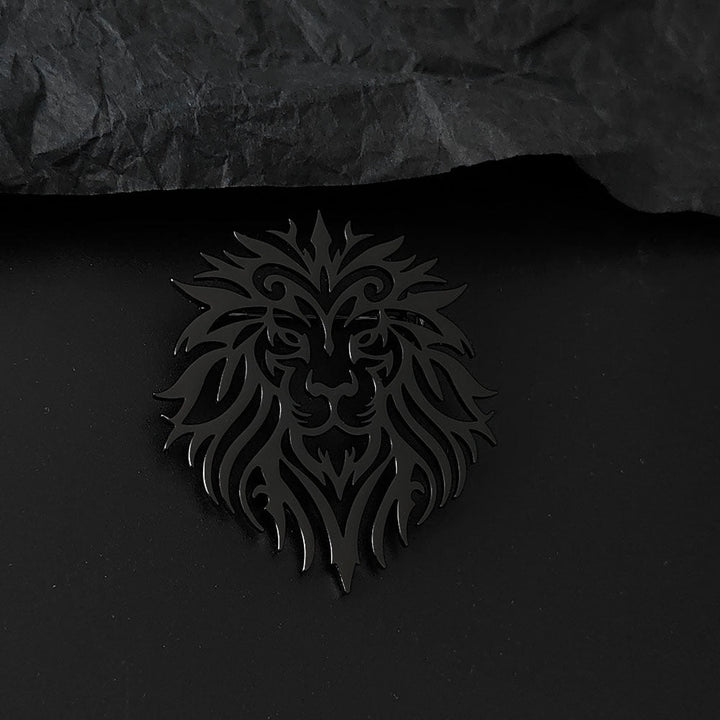 Retro Hollowed-Out Lion Brooch Accessory