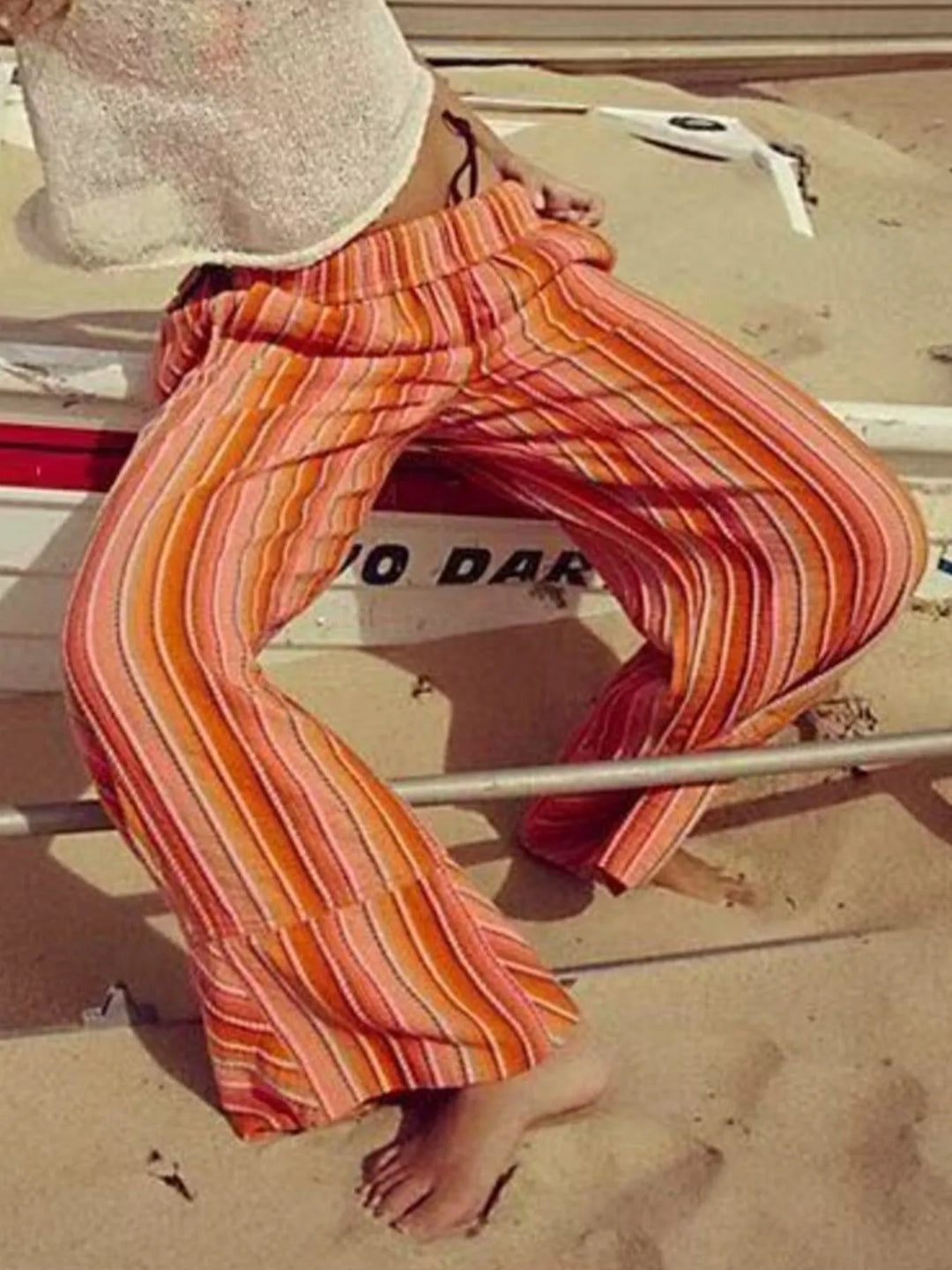 Striped Wide Leg Pants