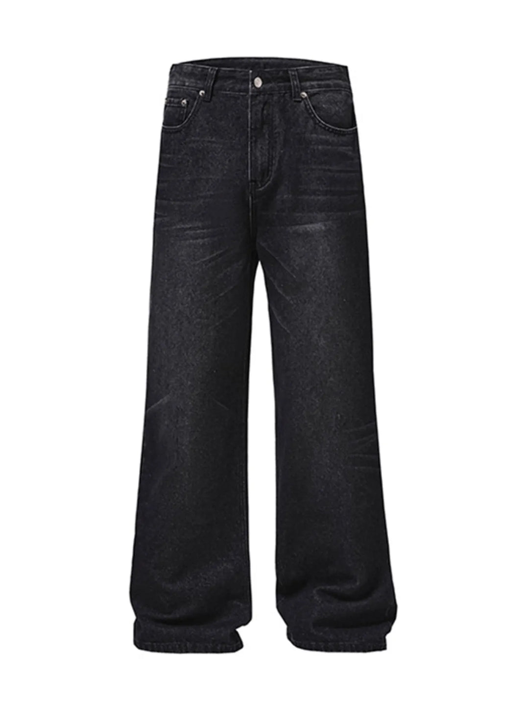 Men's Full Size Wide Leg Washed Baggy Jeans Plus Size