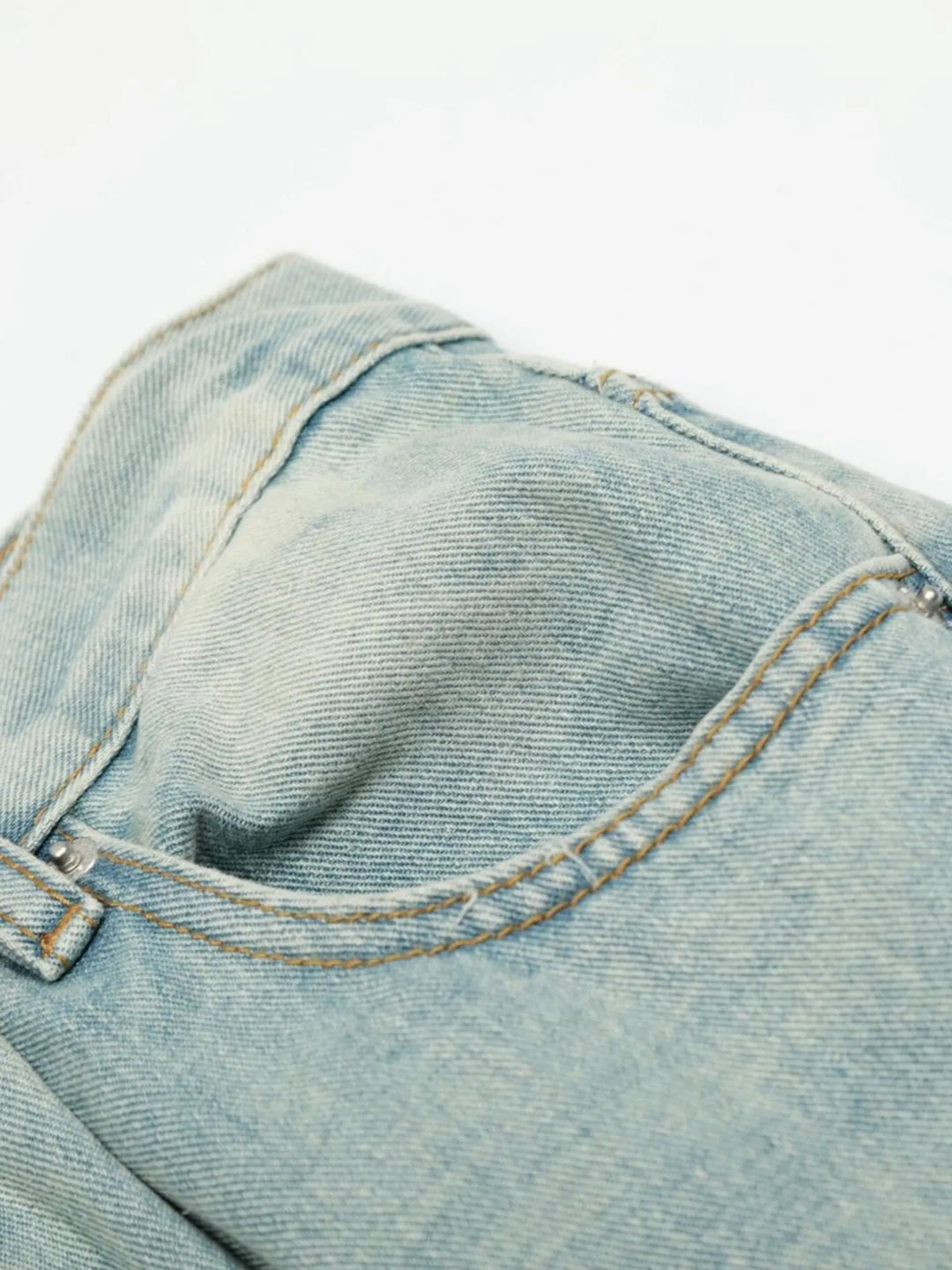Men's Washed Wide Leg Jeans