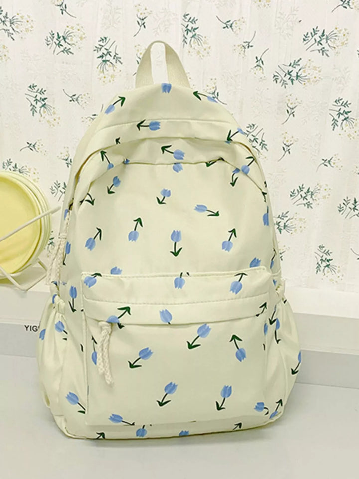 Floral Print Lightweight Backpack Bag