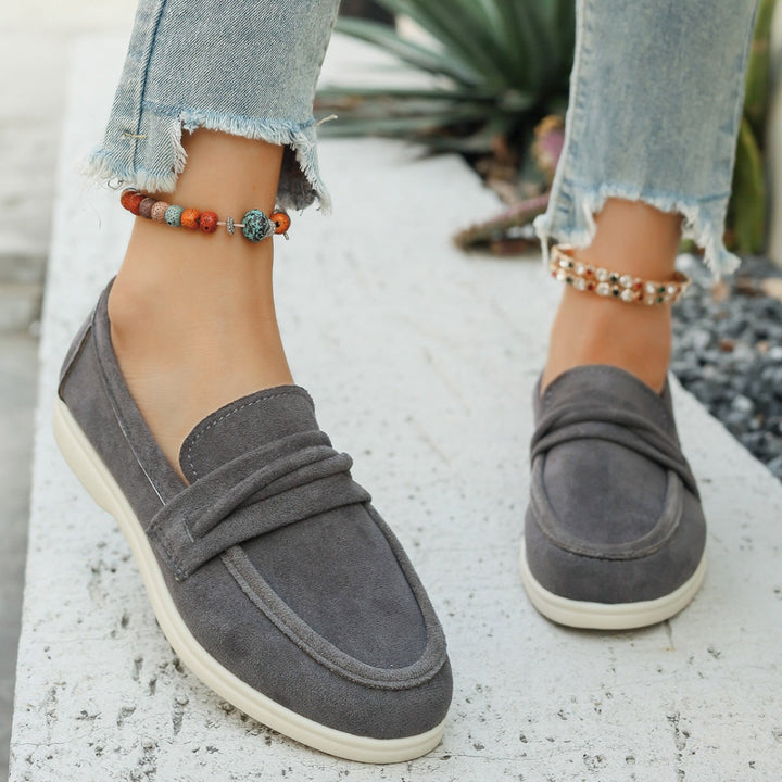 Round Toe Slip-Ons