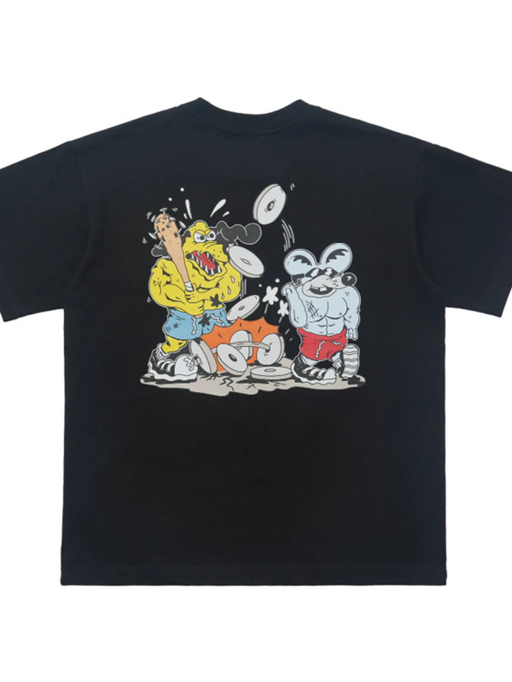 Men's Graphic Round Neck Short Sleeve T-Shirt