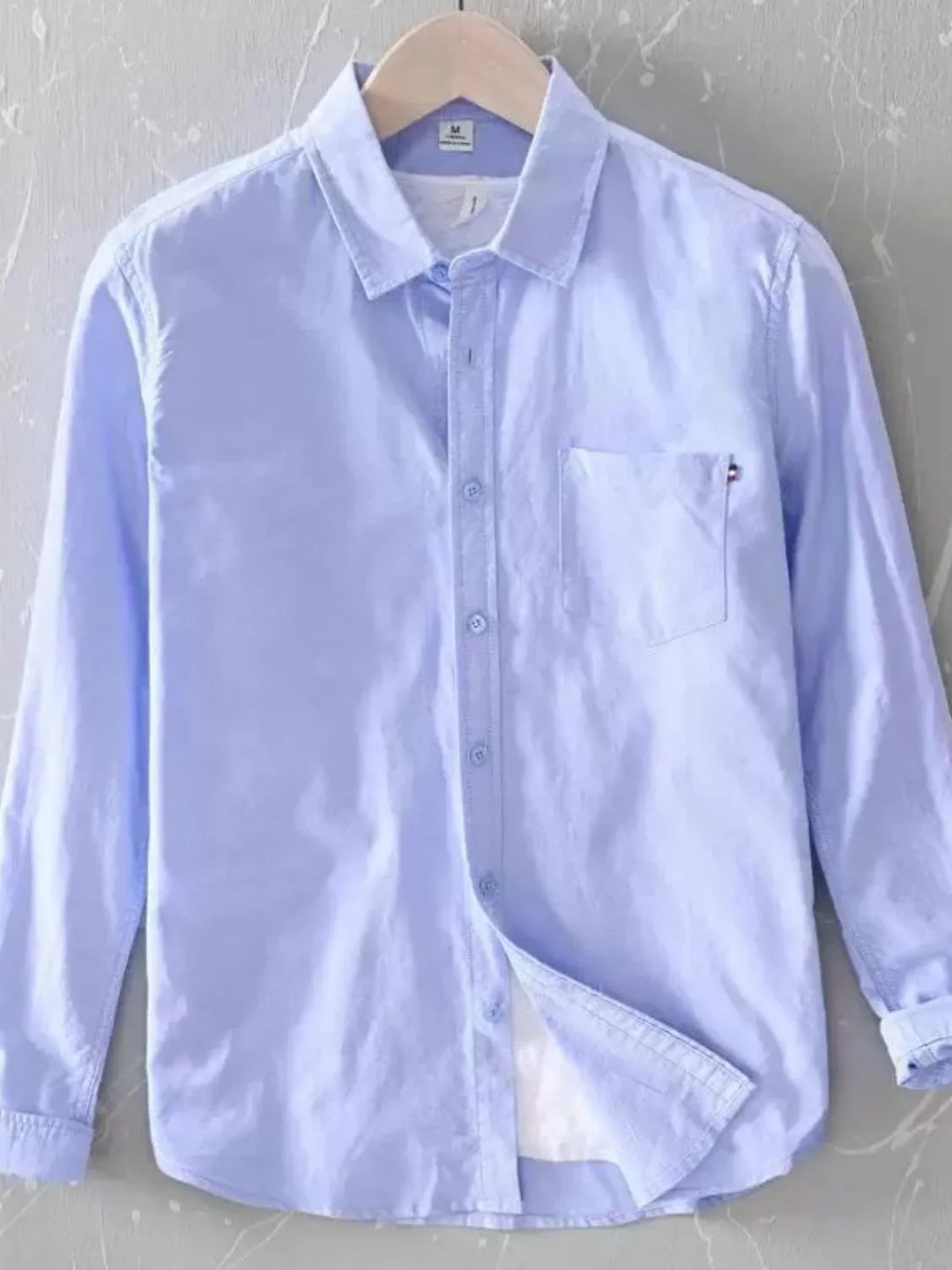 Men's Plus Size Button Up Long Sleeve Shirt