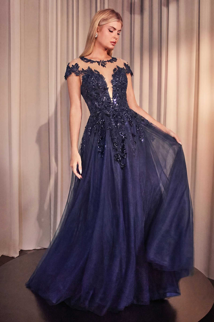 Andrea & Leo A1475 Cap Sleeve Mother of the Bride A-line Gown