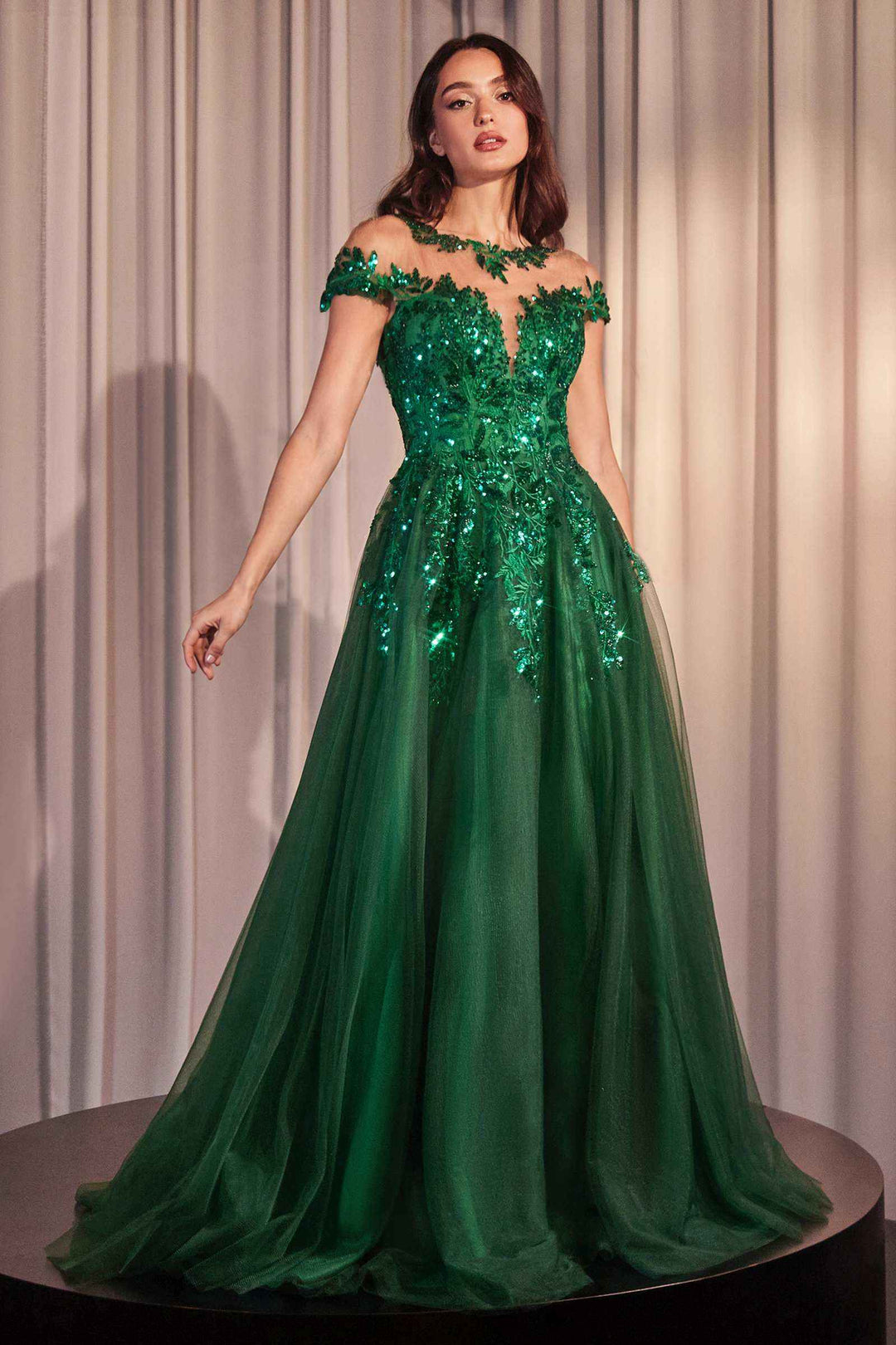 Andrea & Leo A1475 Cap Sleeve Mother of the Bride A-line Gown