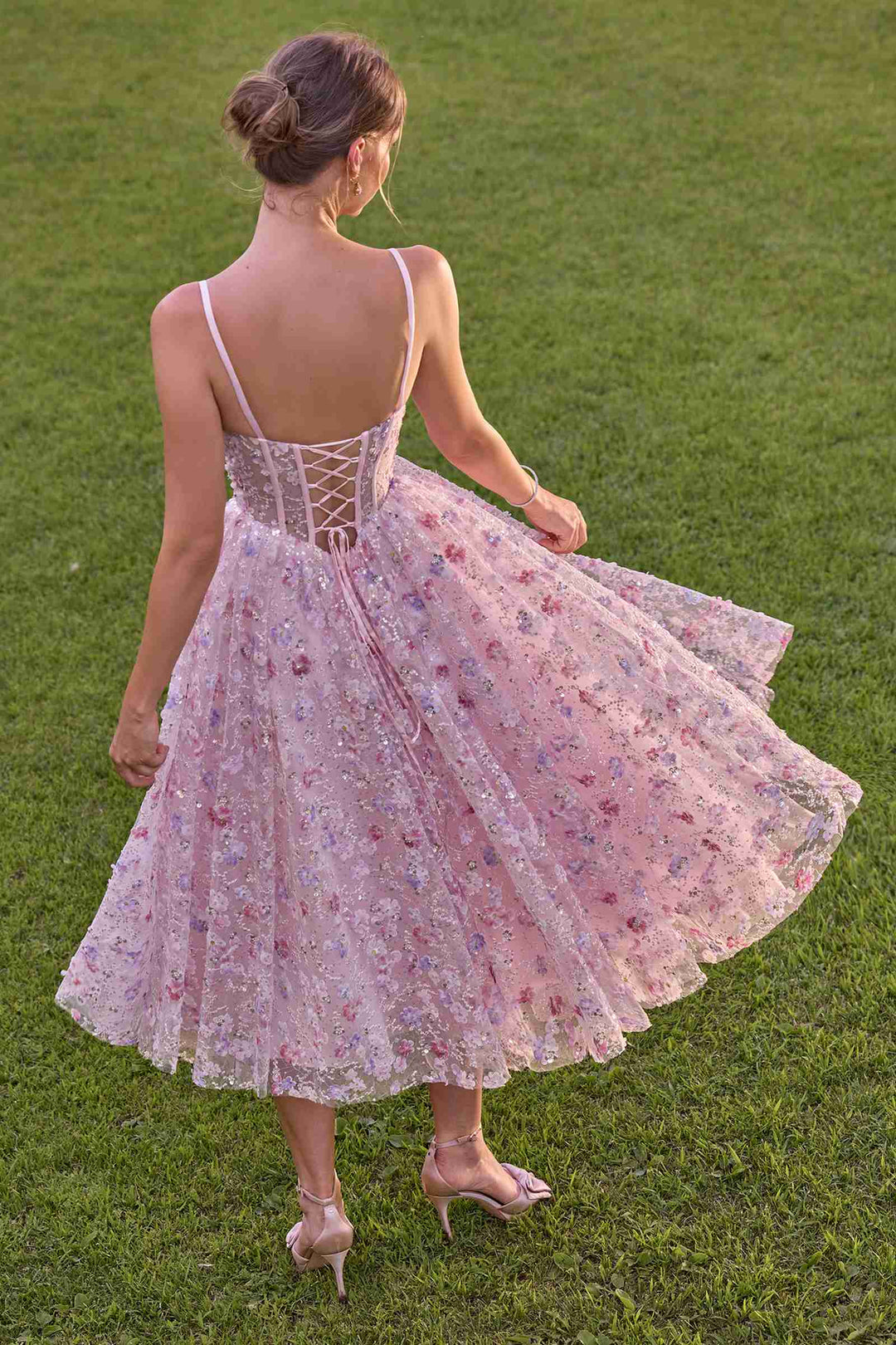 Andrea & Leo A1523 A-Line Tea Length Tea Party Dress