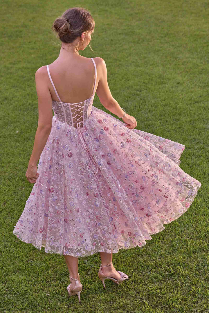 Andrea & Leo A1523 A-Line Tea Length Tea Party Dress