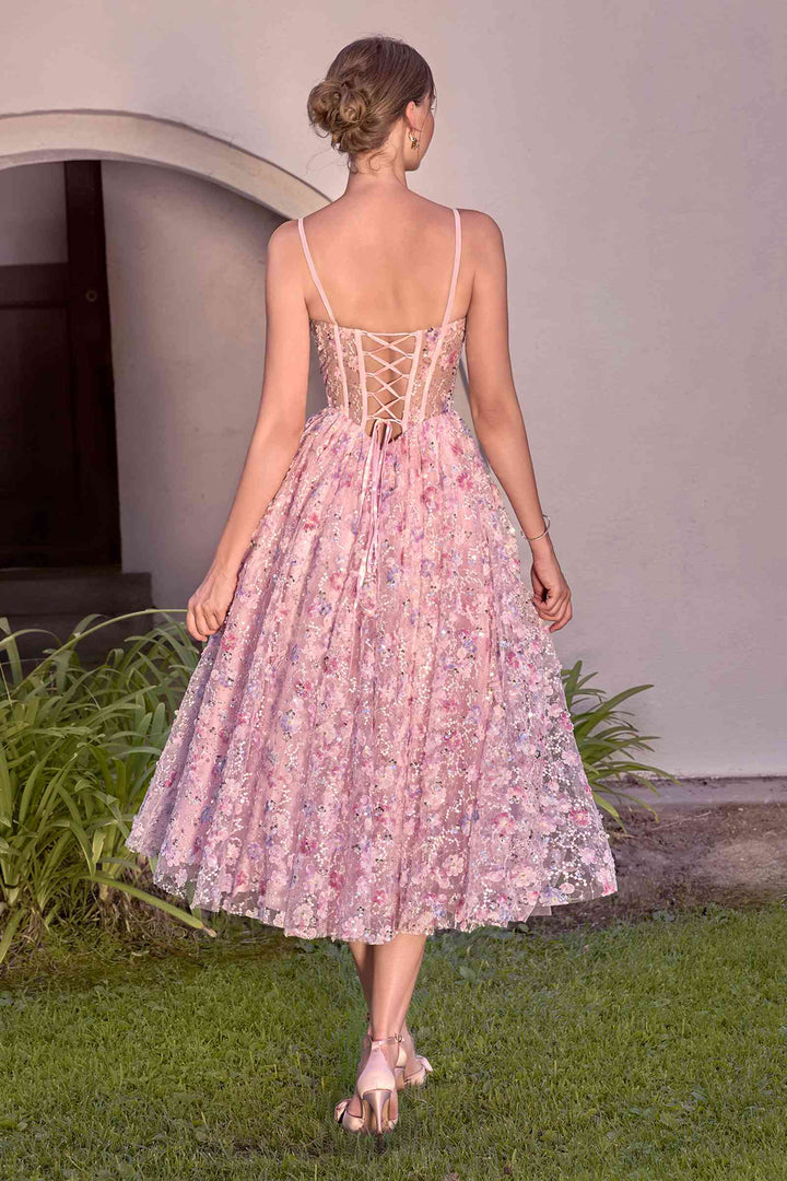 Andrea & Leo A1523 A-Line Tea Length Tea Party Dress